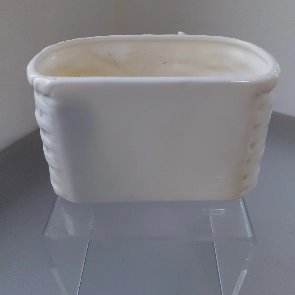 VTG 3D Ceramic Trout Salmon Planter Trinket Sportsman Fishing‎ Rod MCM Man Cave